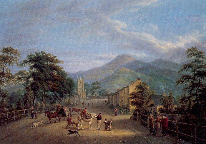 View of a Street in Carlingford, Mulvany, John George